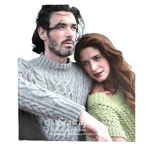 ROWAN SEASCAPES Fisherman Sweater Knitting patterns Coastal Martin Storey Unisex